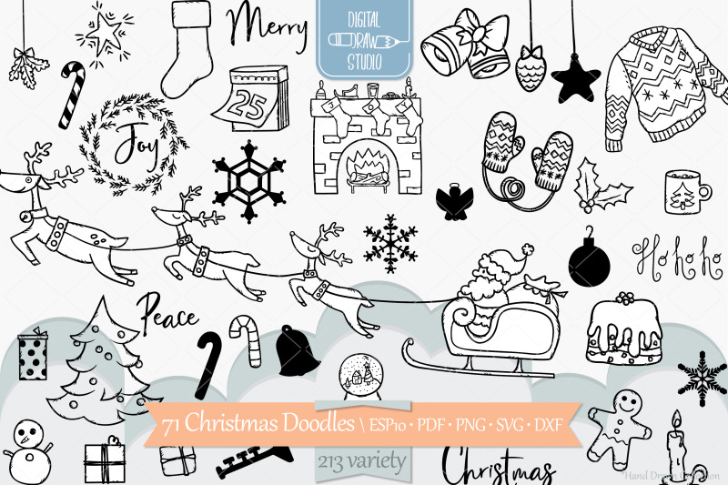 hand-drawn-christmas-doodles-new-year-holiday-party