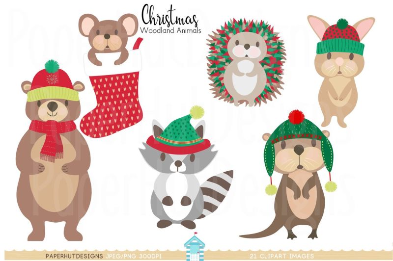 christmas-woodland-animals-clipart