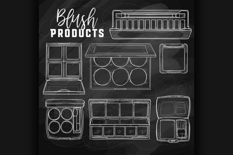 sketch-set-of-makeup-products