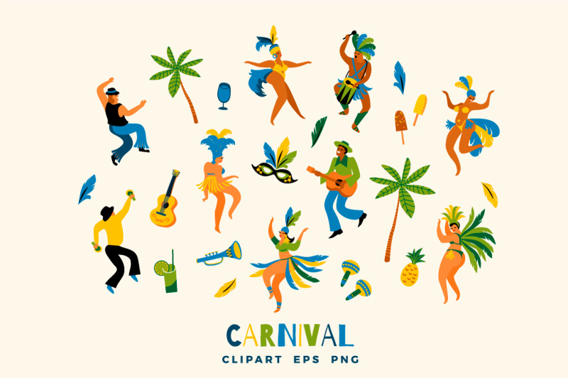 rio-carnival-vector-collection