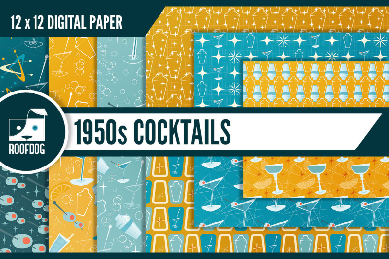 1950s-cocktails-mid-century-digital-paper