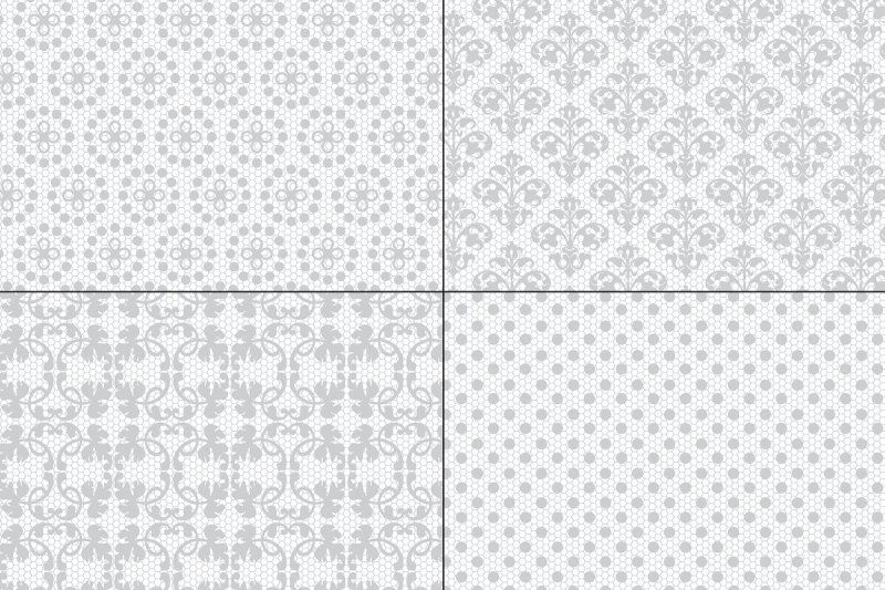 gray-lace-patterns
