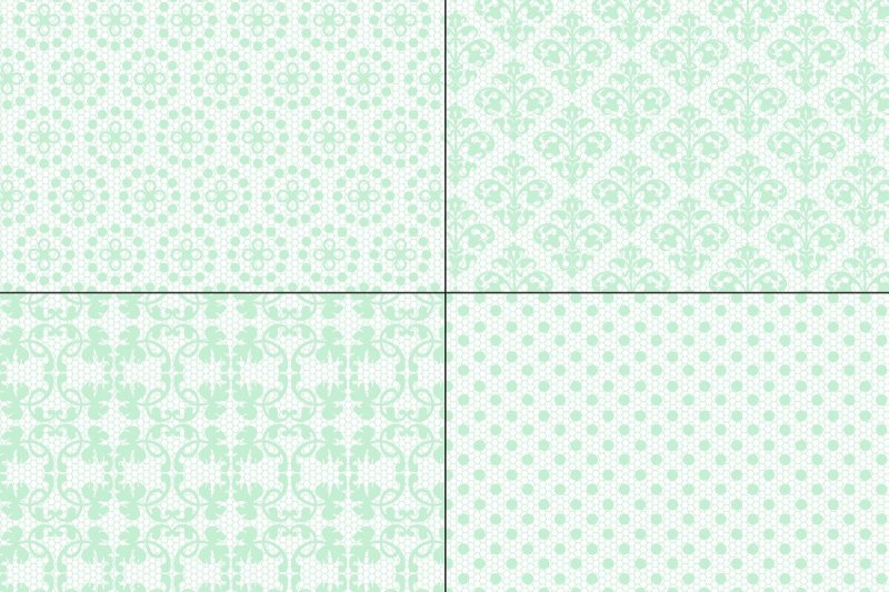mint-green-lace-patterns