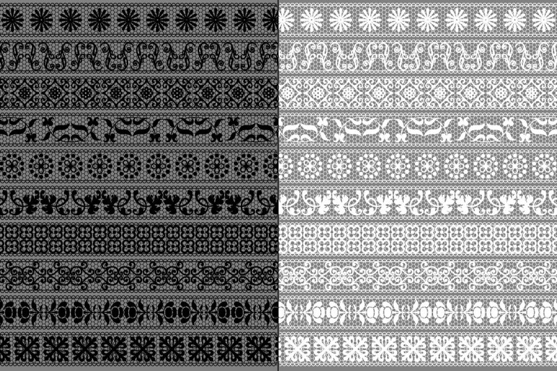 black-and-white-lace-borders
