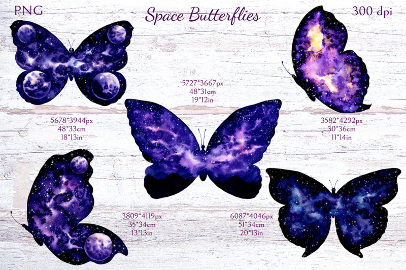 space-butterflies
