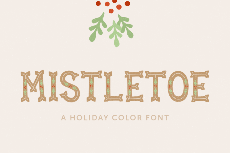 mistletoe-color-font