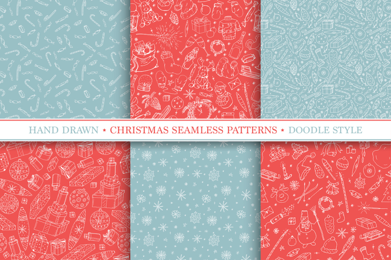 christmas-seamless-vector-patterns