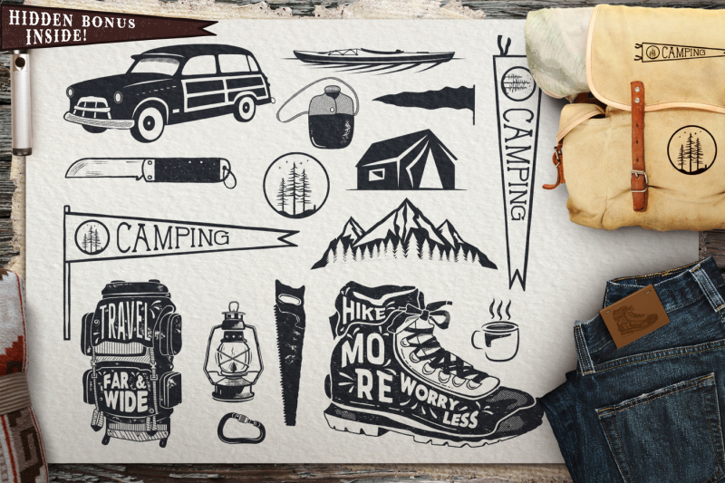 vintage-surfing-travel-symbols