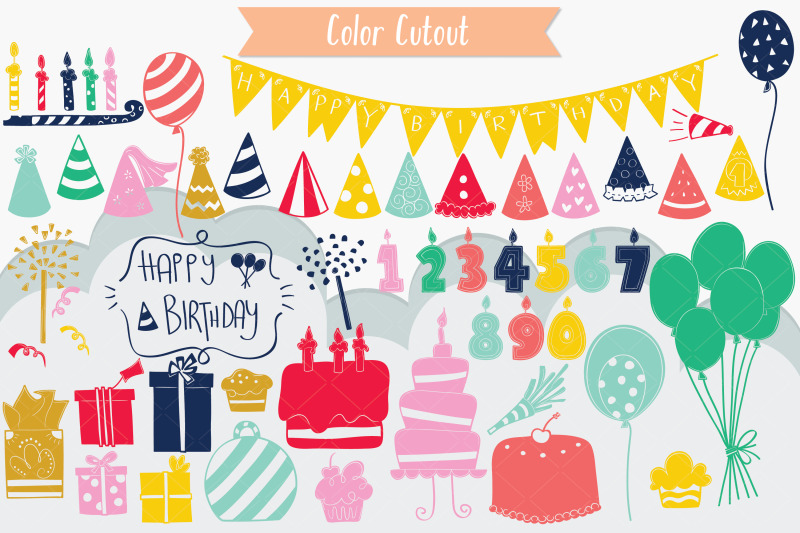 color-birthday-party-hand-drawn-cakes-candles-balloons-banner