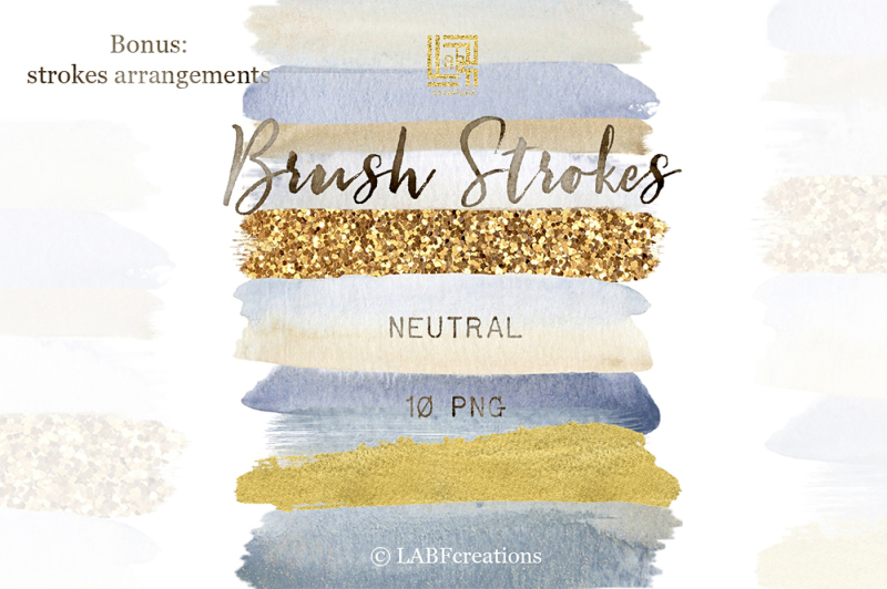 neutral-brush-strokes-clip-art-dusty-blue-beige-grey-ivory-gold