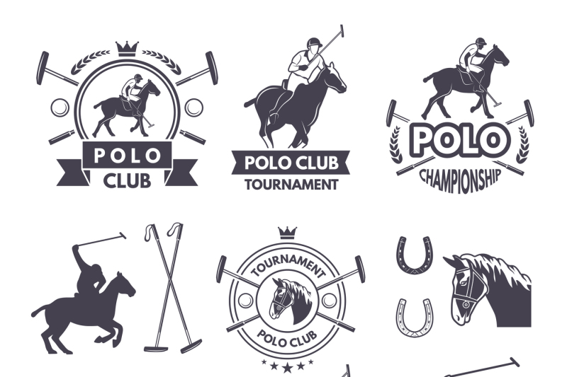 labels-set-of-sport-competition-for-polo-games