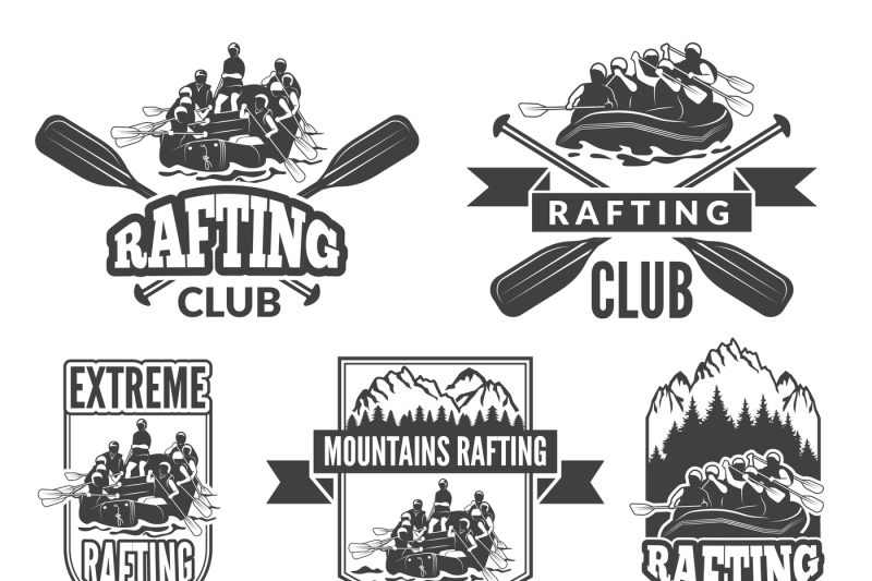 labels-for-sport-club-of-extreme-dangerous-water-sport-vector-picture