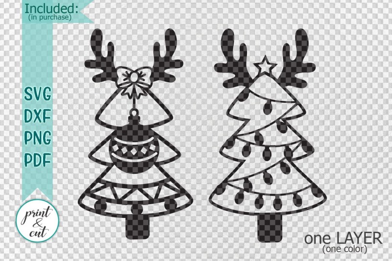 christmas-trees-with-deer-antlers-svg-dxf-paper-vinyl-cut