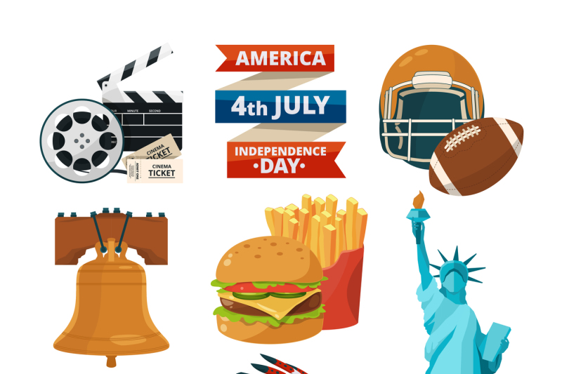 culture-objects-of-americans-usa-vector-illustrations-in-cartoon-styl