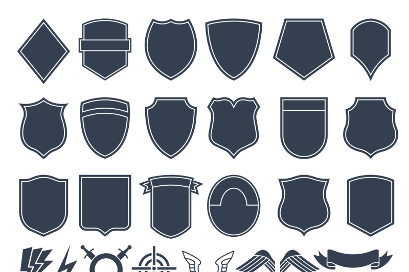 set-of-empty-shapes-for-military-badges-army-monochrome-symbols