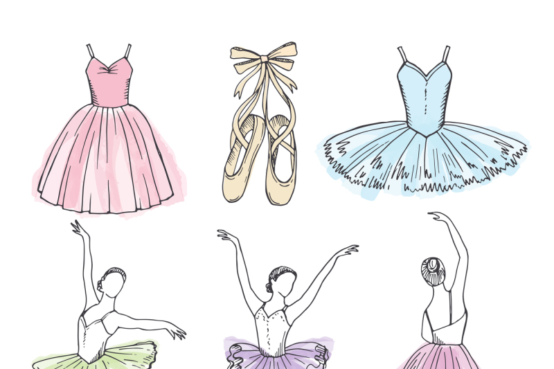 sketch-vector-pictures-of-different-ballet-dancers-hand-drawn-illustr