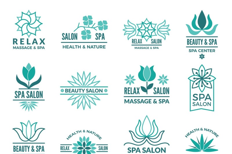 floral-logotypes-for-beauty-and-spa-salon