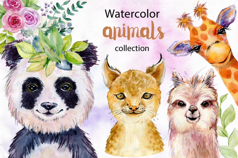 animals-watercolor-collection