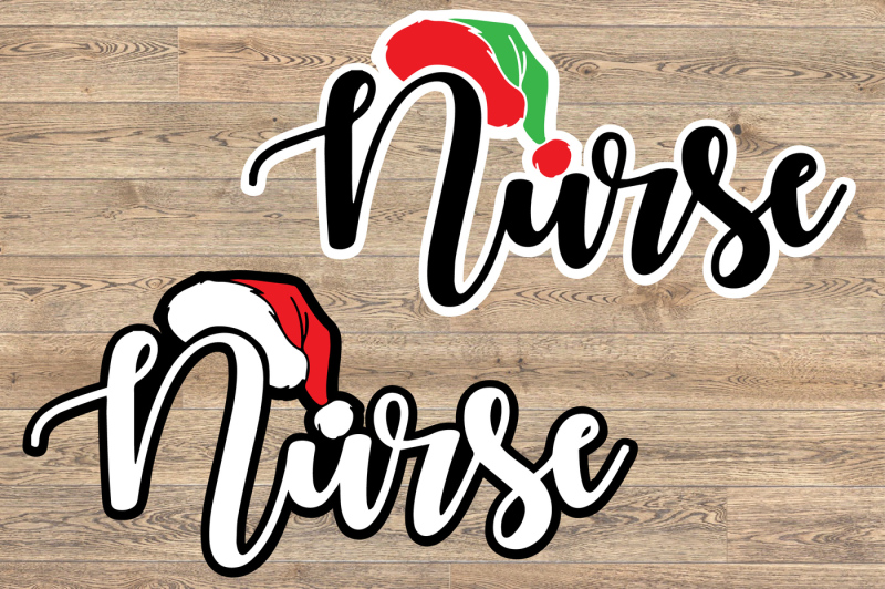 Download Santa Nurse elf nurse SVG santa hat svg xmas christmas ...