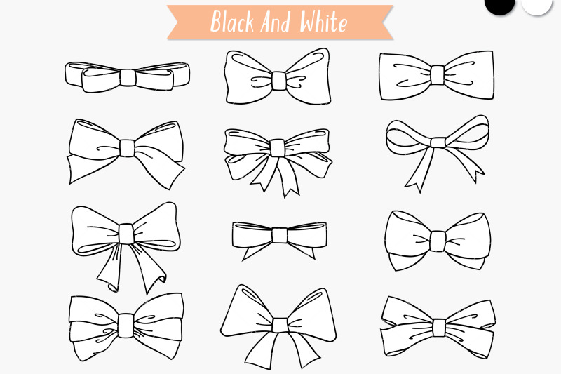 hand-drawn-bows-bow-tie-illustration-ribbon-fashion-accessories