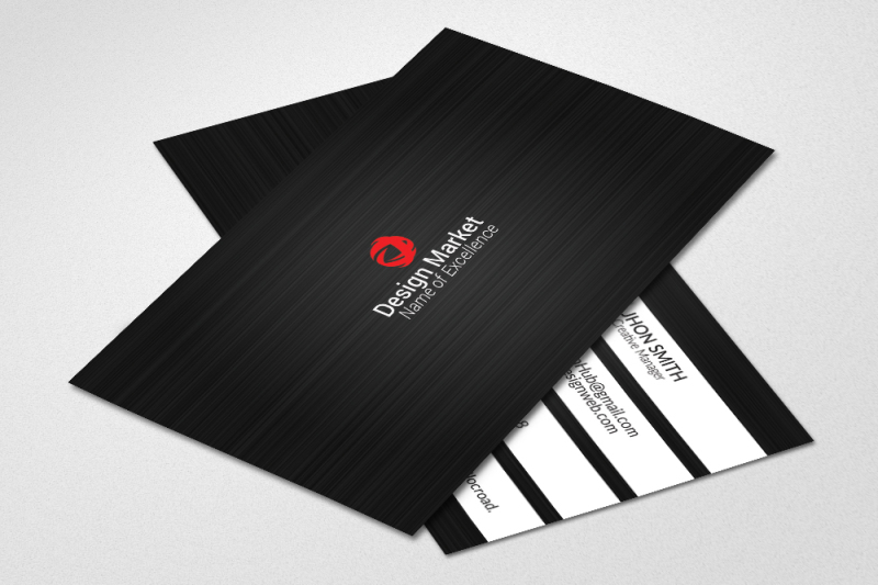 black-business-card-flyer