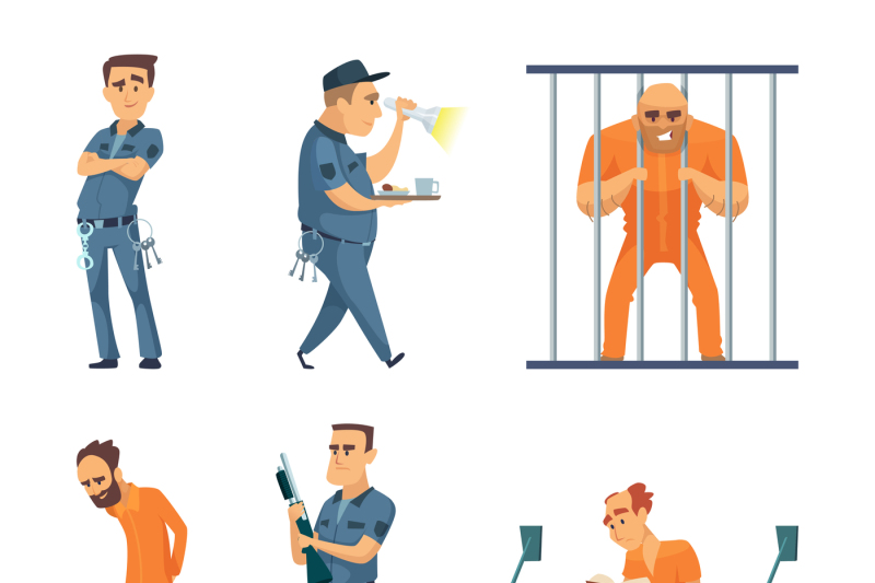 characters-set-of-guards-and-prisoners