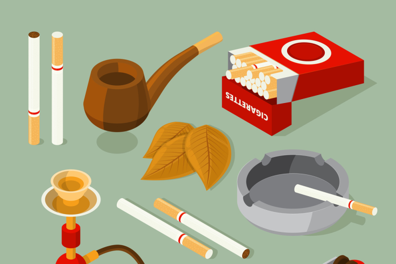 isometric-pictures-of-different-accessories-for-smokers