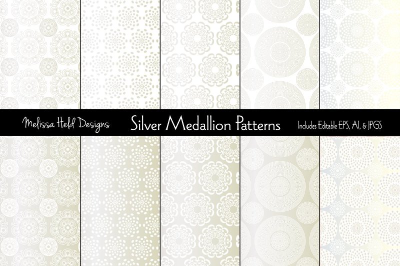 silver-medallion-patterns