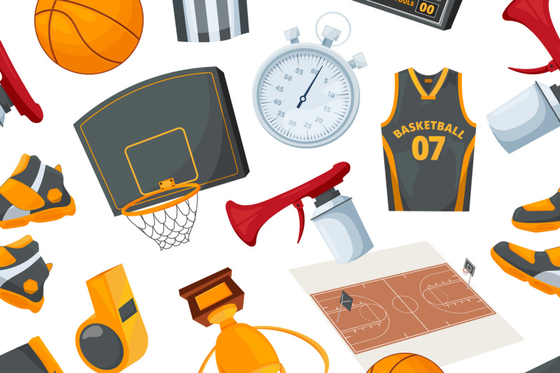 vector-seamless-pattern-at-basketball-theme-illustrations-in-cartoon