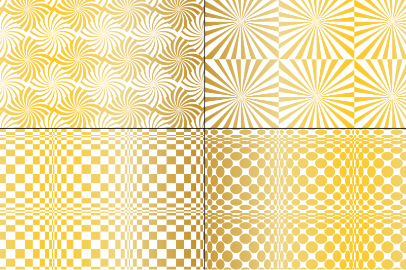 seamless-gold-op-art-patterns