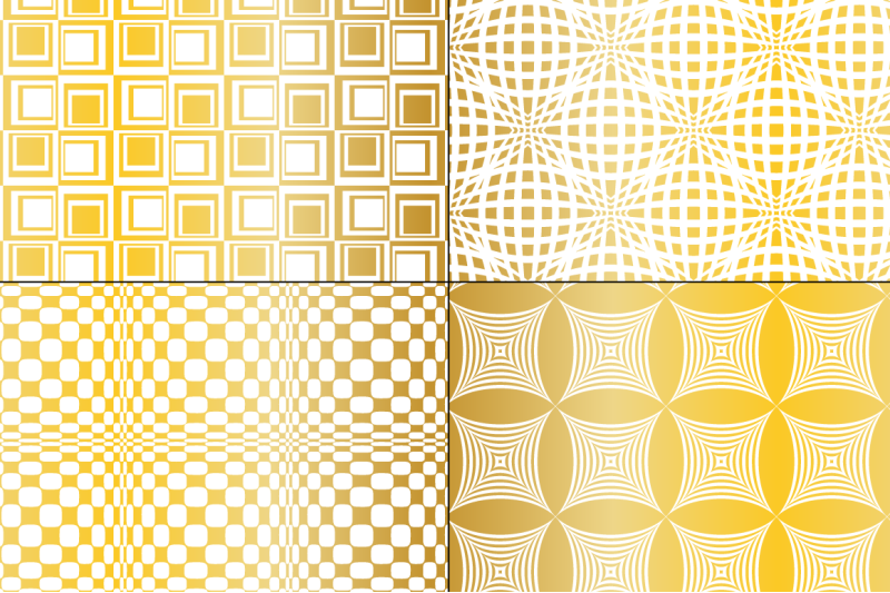 seamless-gold-op-art-patterns