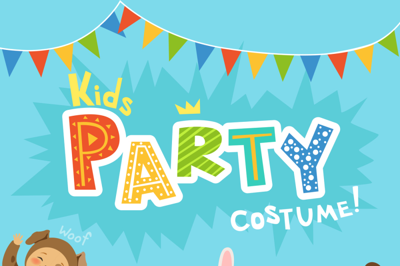 kids-party-invitation-with-illustrations-of-happy-childrens-in-carniva