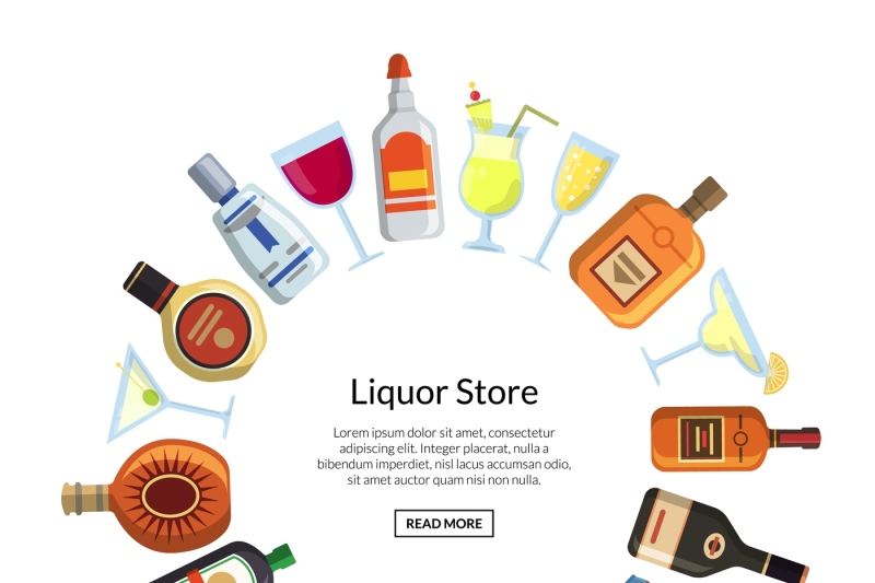 vector-alcoholic-drinks-in-glasses-and-bottles