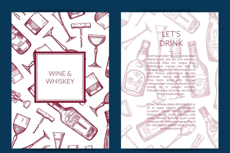vector-hand-drawn-alcohol-drink-bottles-and-glasses-card