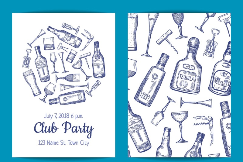 vector-hand-drawn-alcohol-drink-bottles-and-glasses