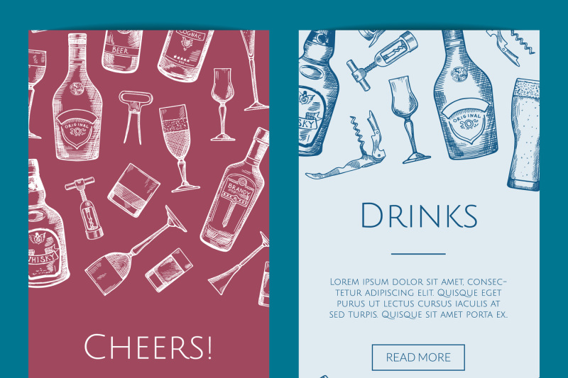 vector-hand-drawn-alcohol-drink-bottles-and-glasses