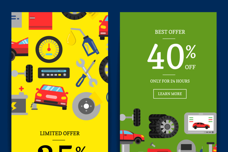 vector-sale-web-banners-illustration-with-flat-style-car-service-eleme