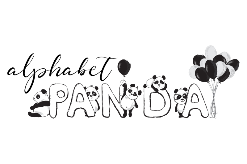 party-panda-cute-animals-alphabet-png