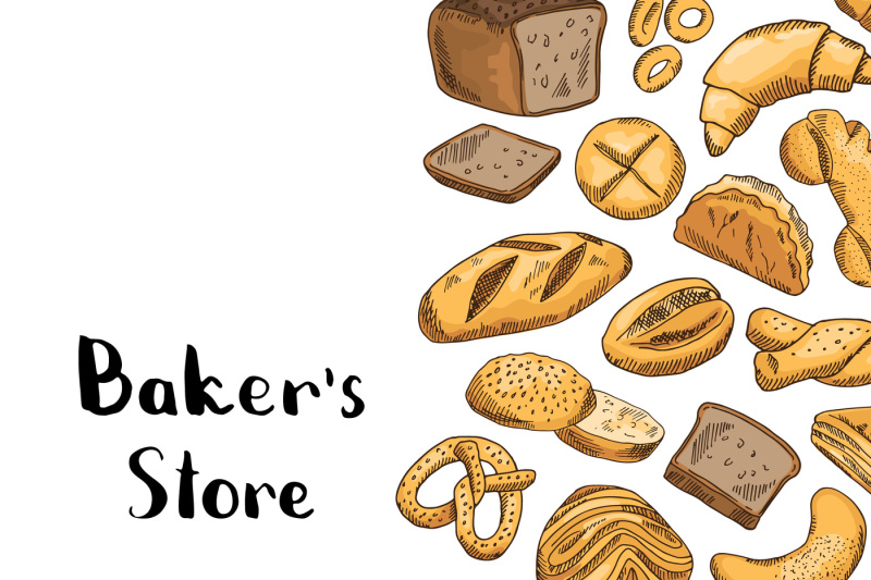 vector-hand-drawn-colored-bakery-elements
