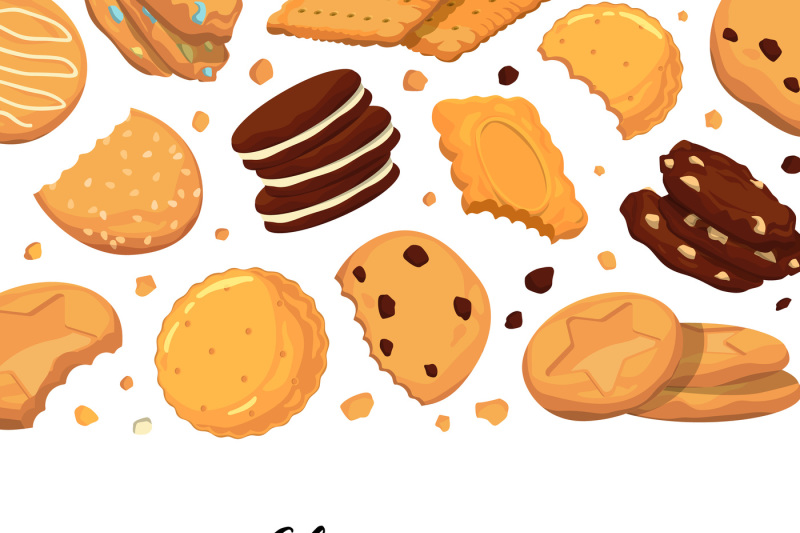 vector-background-with-lettering-and-with-cartoon-cookies