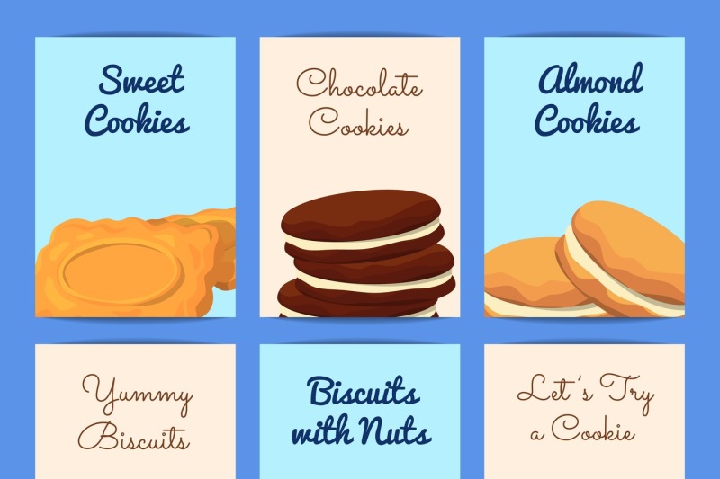 vector-card-or-flyer-templates-set-with-cartoon-cookies