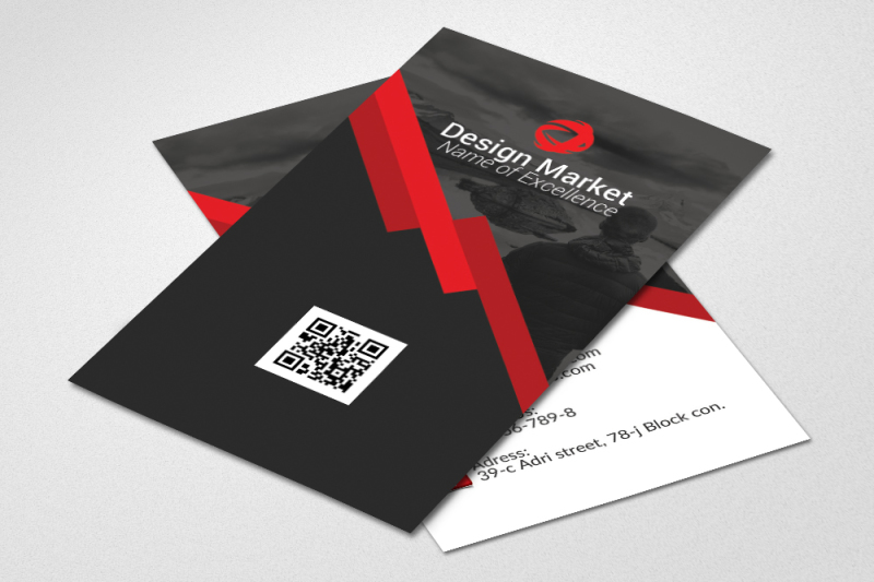 vertical-business-card-template