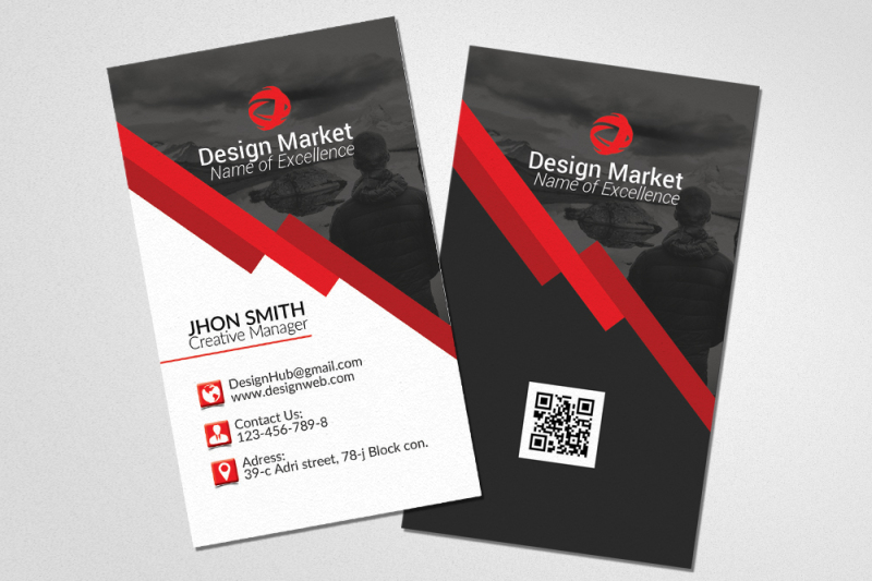 vertical-business-card-template