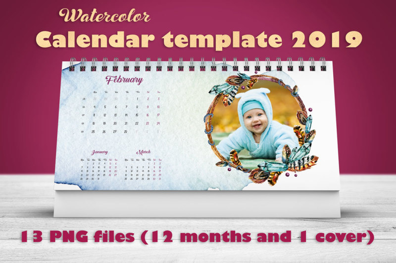 watercolor-calendar-template-for-year-2019