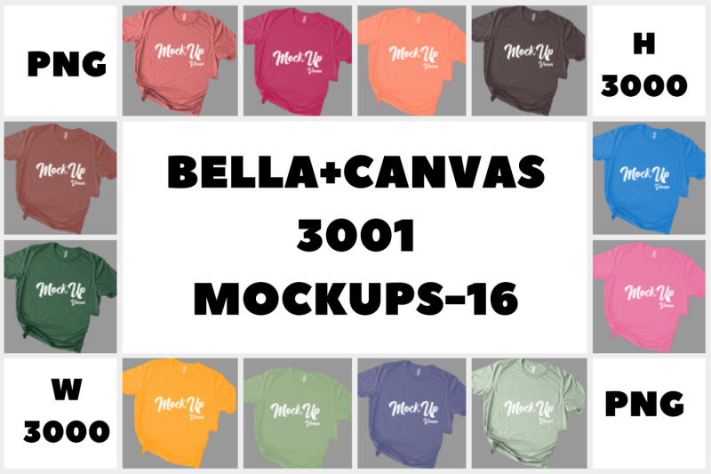 mega-bundle-16-mockups-bella-canvas-3001-unisex-tshirt
