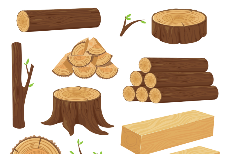 wood-trunks-stacked-lumber-material-trunk-twig-and-firewood-logging