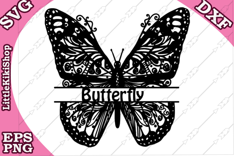 zentangle-butterfly-monogram-svg-mandala-butterfly-butterfly-svg