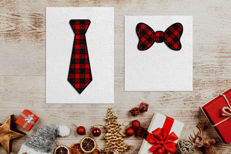 buffalo-plaid-tie-and-bow-tie-svg-png-dxf