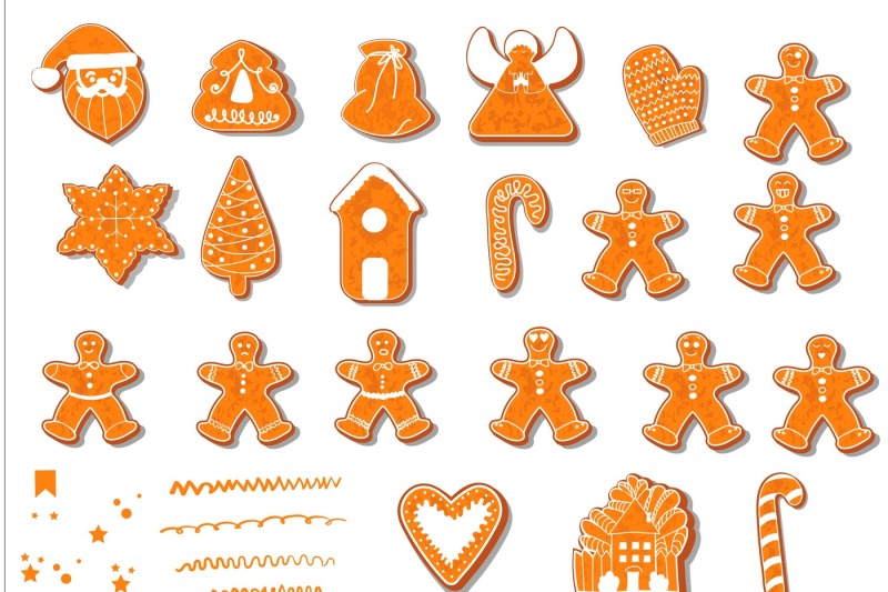 vector-set-of-gingerbread-alphabets-christmas-symbols