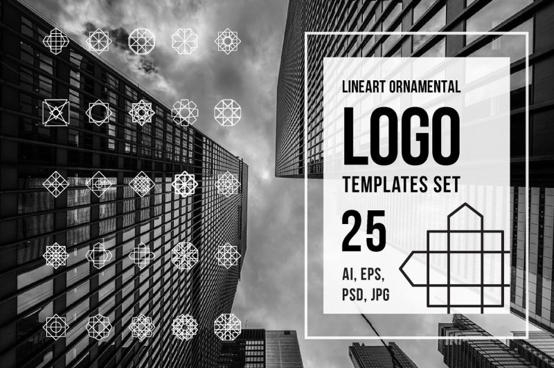 lineart-ornamental-logo-templates